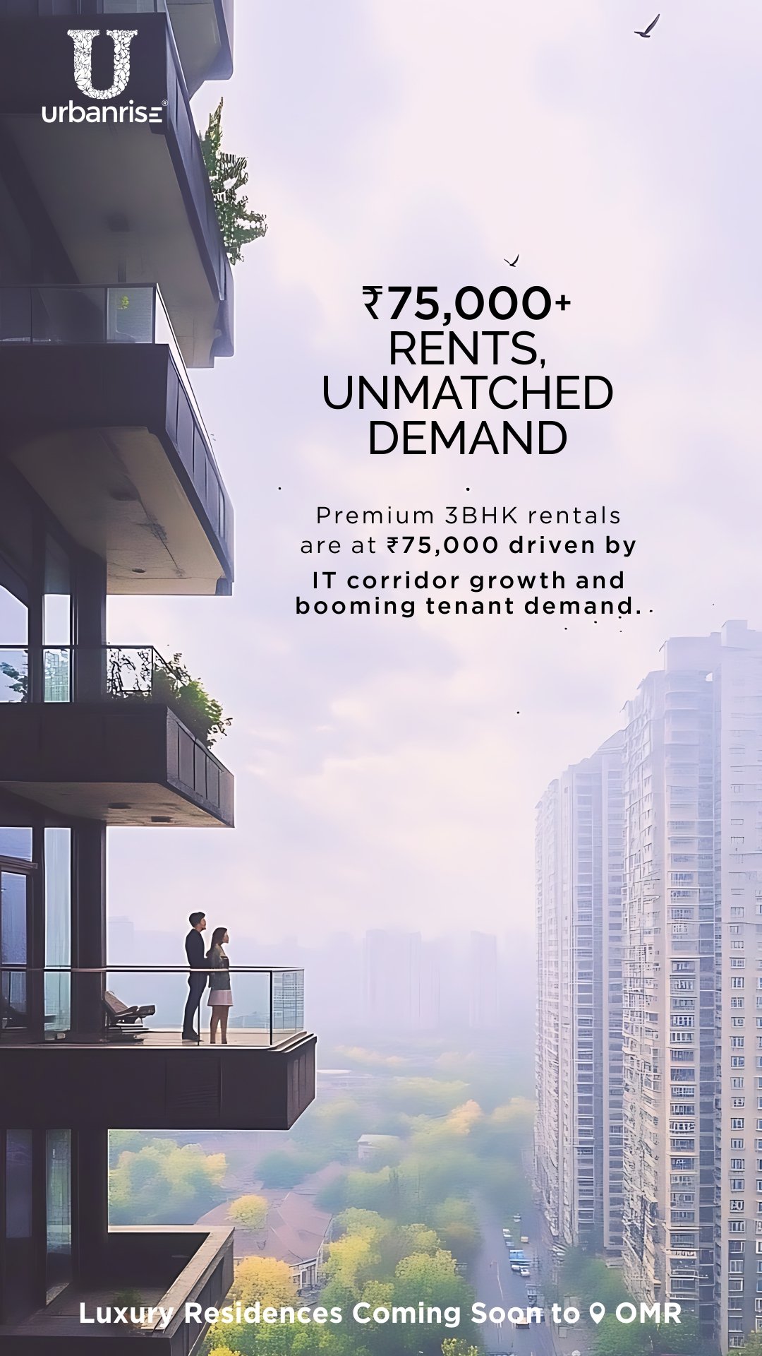 Interior view of Urbanrise Whispers of Sky apartments